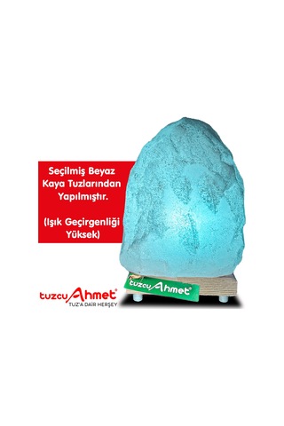 Yeşil Işıklı Doğal Tuz Lambası Açma Kapama Kablosu İle Birlikte Çok Renkli