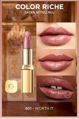 L'Oreal Paris Color Riche Saten Bitişli Ruj 601 Worth It