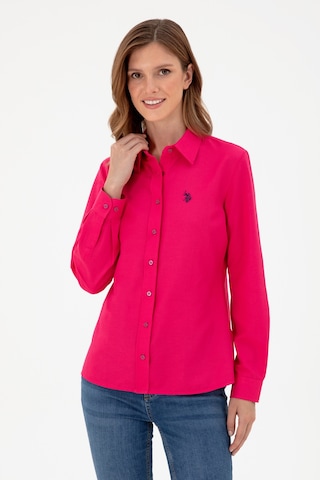 U.s. Polo Assn. Kadın Fuşya Gömlek Basic 50297002-vr023 Fuşya