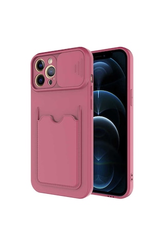Apple Uyumlu iPhone 12 Pro Fzd Kartix Kılıf-koyu Mor