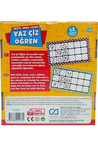 Games Yaz Çiz Öğren 5204