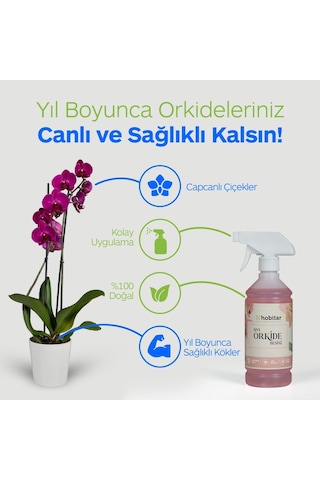 Lexroo Hobitar Orkide Besini Vitamini 500 Ml -%100 Doğal, Çiçeklendirici Ve Köklendirici Formül