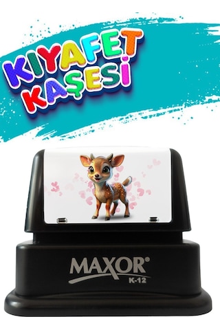 Maxor Kaşe Kıyafet Kaşesi Ceylan Temalı Öğrenci Kaşesi / Kıyafet Etiketi / Kumaş Kıyafet Kaşesi