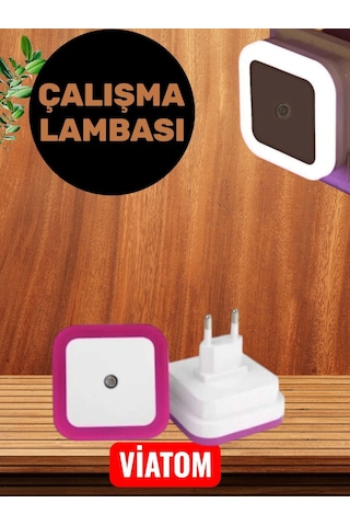 Priz Ve Şarj Özellikli Led Gece Lambası Renkli