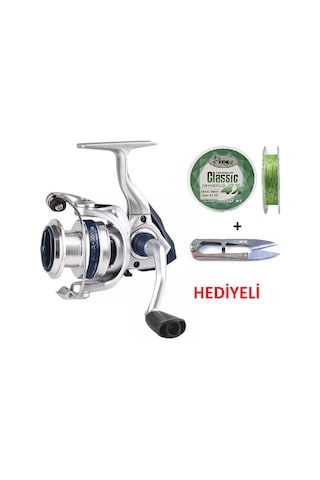 Okuma Arıa-3000a Painting Silver 1bb İp Misina Sarılı Olta Makinesi