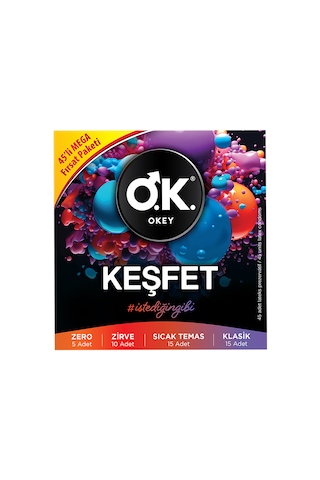 Okey Keşfet Prezervatif 45'li