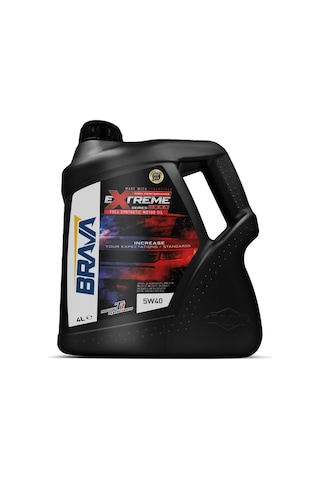 Brava Extreme 9000 5W-40 Tam Sentetik Motor Yağı 4 L Brava Extreme 9000 5W-40 Tam Sentetik Motor Yağı 4 L