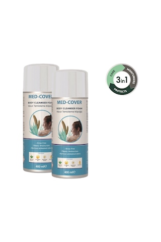 Med-Cover Vücut Temizleme Köpüğü Aerosol 2 x 400 ML
