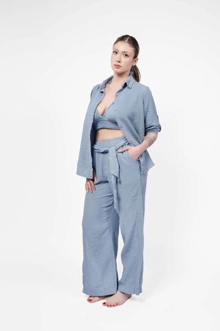 Atelier Chaputs Elya Blue Shirt Çok Renkli