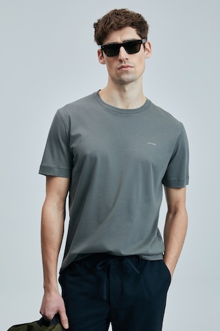 Lufian Bran Modern Grafik T- Shirt Koyu Yeşil Koyu Yeşil 111020262100610 Koyu Yeşil
