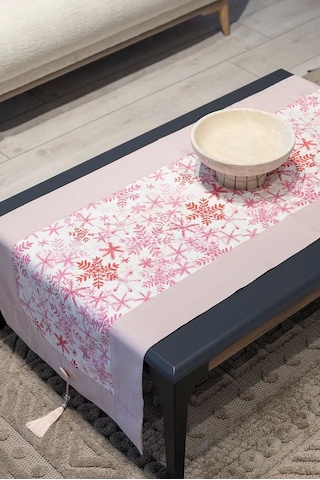 Pamuklu Runner Ve Kırlent Kılıfı Seti 1 Adet Runner 55x165 Cm 2