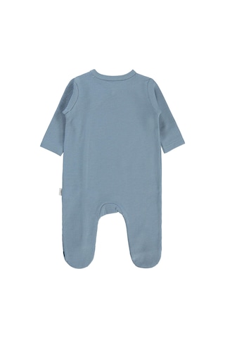 Civil Baby Roketler Baskılı 1-9 Ay Tulum - Mavi Buz Mavi