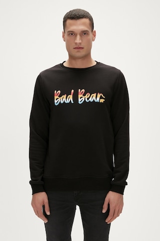 Bad Bear Sweatshirt Manuscrıpt Crewneck / Siyah Erkek 23.02.12.016 001