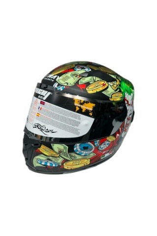 Sway SW 820 Ugly Full Face Gümüş Vizörlü Kask