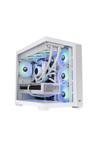 Thermaltake View 380 850w 80+ Gold Argb Usb 3.2 Beyaz Atx Mid Tower Kasa Ca-3z2-85m6we-00