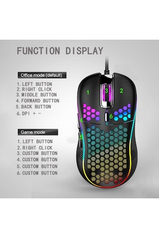 Valkyrie RGB 7200 Dpi Kablolu Oyuncu Mouse