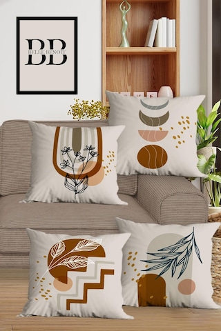Belle Benoit Baskılı Runner & Koltuk Kırlent Kılıfı Set Desen43