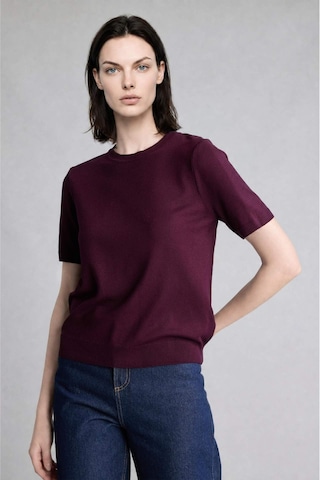 Defacto Regular Fıt Bisiklet Yaka Bordo Kazak D6272ax26aubr327 Bordo-br327