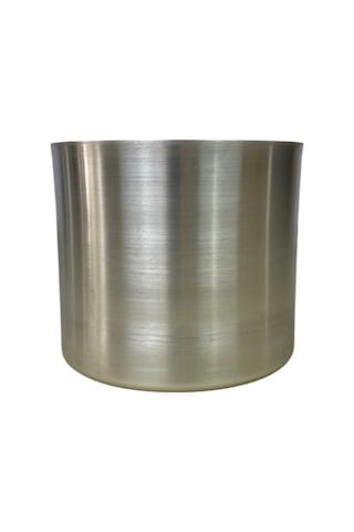 Cihan Çiçekçilik Galvaniz Saksı 15x15 Paslanmaz Metalik Çelik Çok Renkli