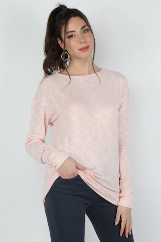 Balins Kadın Damla Muline Triko - Pembe Pembe Hardal