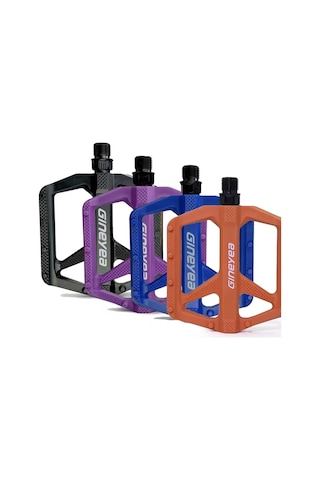 Gineyea Pedal M908 Plastik Reflektörlü Trial Bmx Geniş Mor Pedal