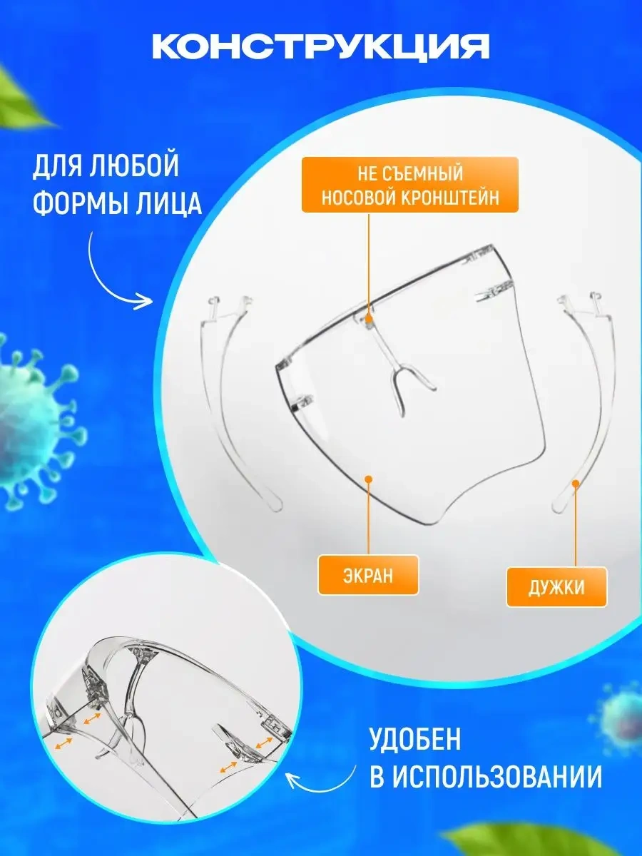 Glasses Way Yüz Koruyucu Ekran, Yüz Kalkanı 48206276