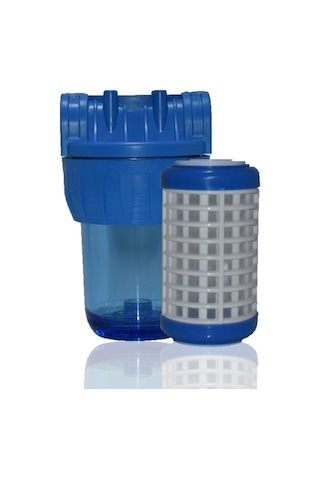 WaterMelon 5 Inç Daire Bina Sayaç Girişi Pas Çamur Kireç Önleyici Su Arıtma Pratik Yıkanabilir Filtre