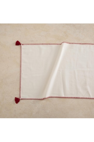 Püsküllü Runner Bordo 45x145 Genel