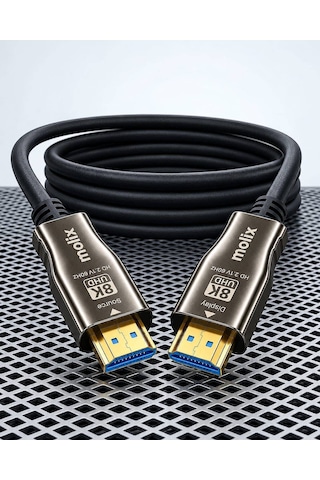 Molix Mx-hdmfo8k05 8k V2.1 5 Metre 48gbps Aoc Fiber Optik Hdmı Kablo