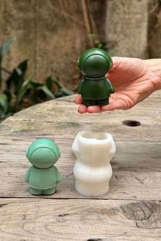Rufus Concept Astronot 3d Tekli Mum Kalıbı Silikon