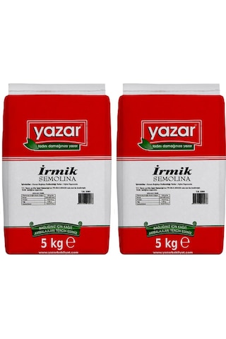 Yazar İrmik Semolina 2 x 5 KG