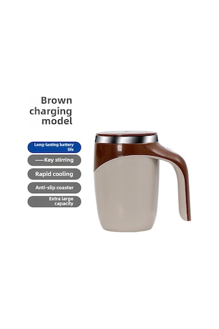 Yifomall Usb Şarjlı Otomatik Karıştırıcı Paslanmaz Çelik Portatif Kahve Fincanı, Manyetik Tabanlı, Çabuk Karışır, Spoon Gerektirmeyen, Taşınabilir, Çorap Renkli Diğer