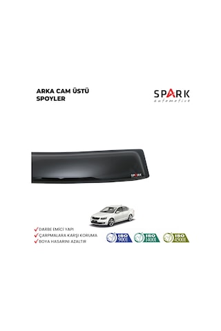 Skoda Octavia 2013 Yılı Ve Sonrası Uyumlu Arka Cam Üstü Spoyler