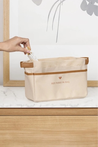 Çanta İçi Düzenleyici I Organizer Çanta Kadın 26x18x9 Q Bej
