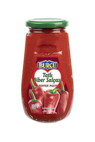 Burcu Tatlı Biber Salçası 600 Gr Cam 4 Lü