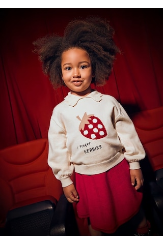 Mayoral Triko Kız Çocuk Etek Takım 4932 Kırmızı