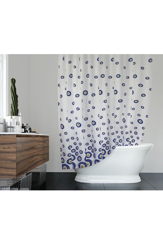 Zethome Günce Banyo Duş Perdesi 3795 Tek Kanat 1x100x200 Çok Renkli