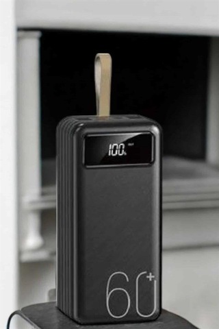 Powerbank 60.000 Mah 4 Portlu Uzun Şarj Süreli Dijital Göstergeli - Lisinya