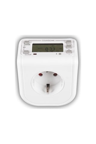 Cata Ct-9182 Zaman Ayarlı Dijital Priz, Lcd Ekranlı Haftalık Programlanabilir Akıllı Fiş, Enerji Tasarruflu Otomatik Zamanlayıcı Priz