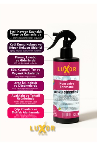 Luxor Kimya Konsantre Enzimatik Koku Giderici 200 Ml