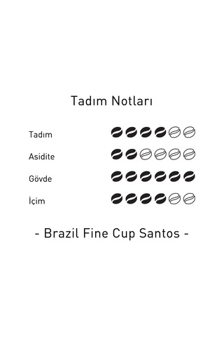 Brazil Fine Cup Santos Single Origin Yöresel Filtre Kahve 1 KG