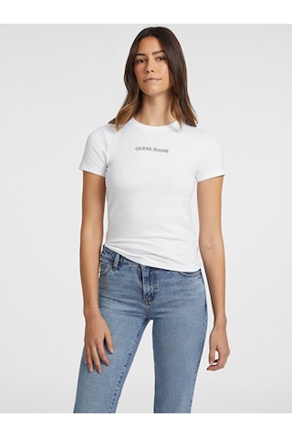 Guess Kadın Tişört-w4yı01j1314 Beyaz