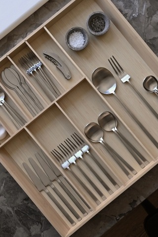 101 Copenhagen Kogei Cutlery 24 Parça Çatal Bıçak Kaşık Seti Çelik