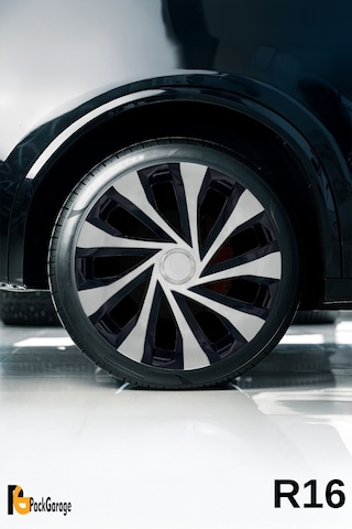 Citroen C4 Grand Picasso 16'' İnç Jant Kapağı 4 Adet Siyah Gri C124