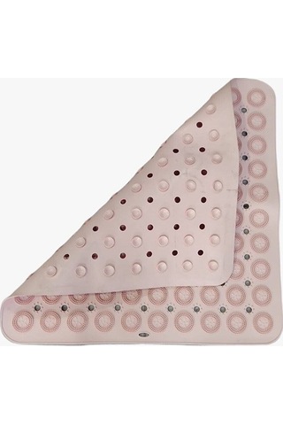 Kare Masajlı Silikon Banyo & Duş Kaydırmazı Pembe Renk Pembe