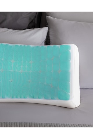 Madame Coco Moonlit Visco Lux Serinletici Jel Yastık - Beyaz - 60x40x14 Cm 8684427193808 Beyaz