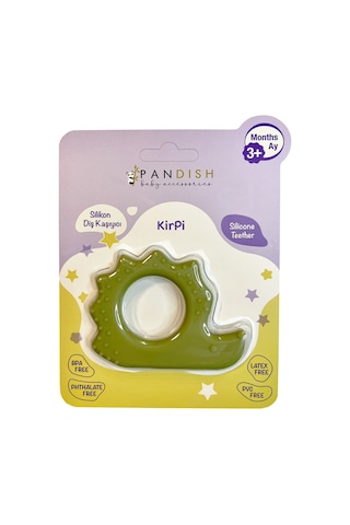 Pandısh Kirpi Silikon Diş Kaşıyıcı - Yeşil