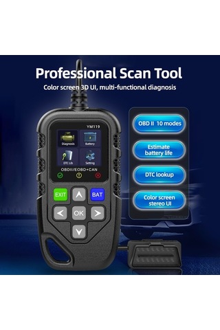 Pazly Obd Iı Tarayıcı, Araba Motor Arıza Kodu Okuyucu, Pil Kontrol Cihazı K23071