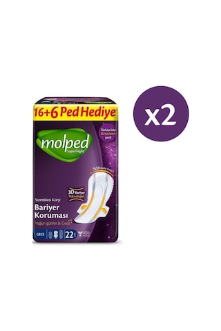 Molped Supernight Gece Avantajlı Dev Fırsat 44 Adet