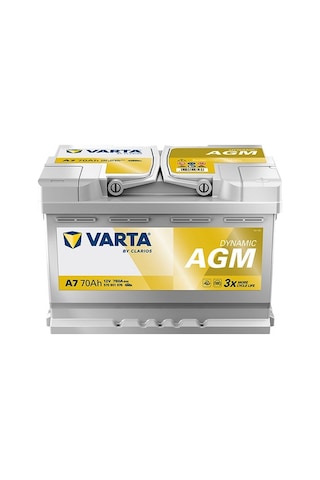 Varta A7 12v 70ah 760a Dynamıc Start Stop Agm Akü Üretim Tarihi:2025